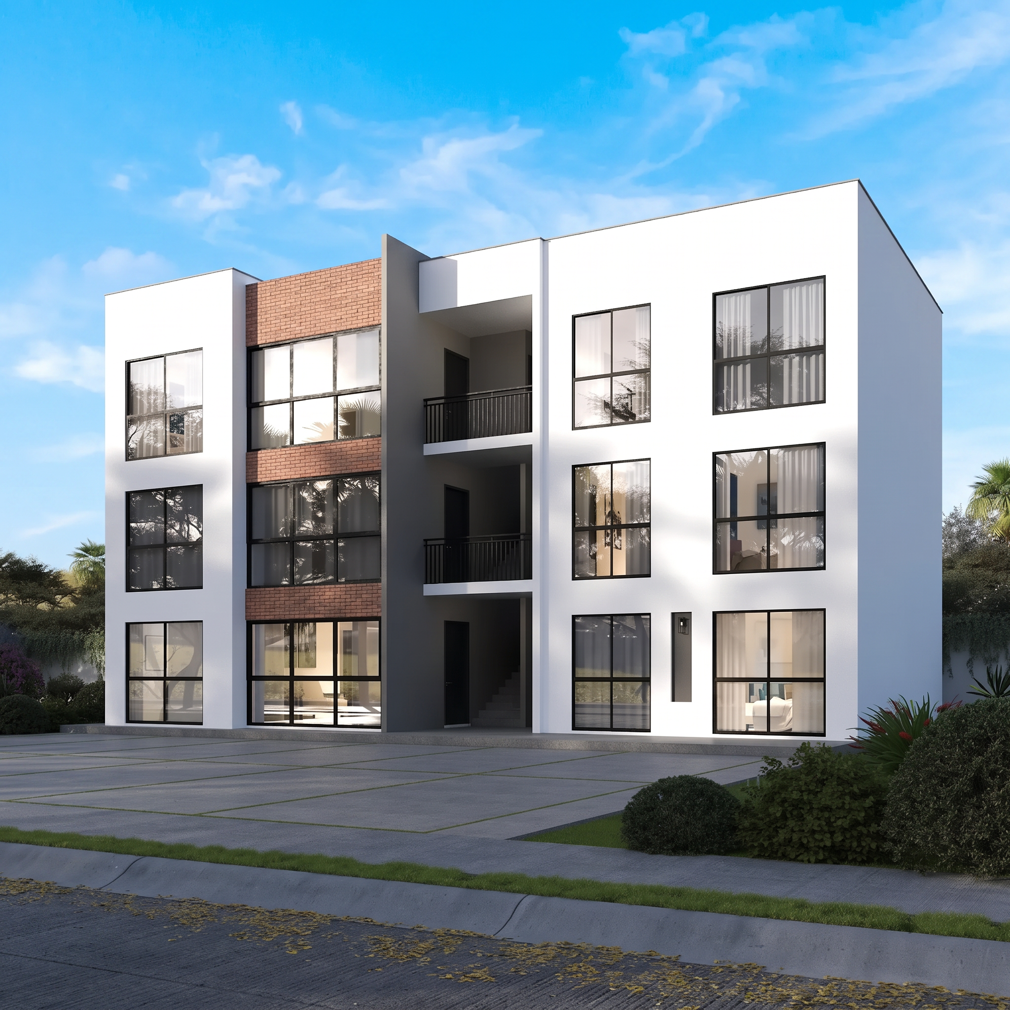 Render del departamento Antares en Camila Hills, Nuevo Mazatlán